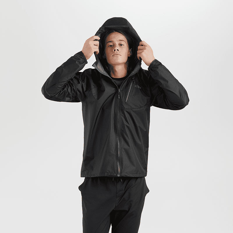 Outdoor Research Helium Mens Waterproof Hooded Jacket 2 Outdoor Research Helium Mens Waterproof Hooded Jacket - Image 2