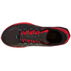 La Sportiva Karacal Mens Trail Running Shoe - Black/Goji -Trekking Tent Shop 46U 999314 02 1 896044