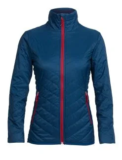 Icebreaker Hyperia Lite Womens Jacket - Largo/Oxblood