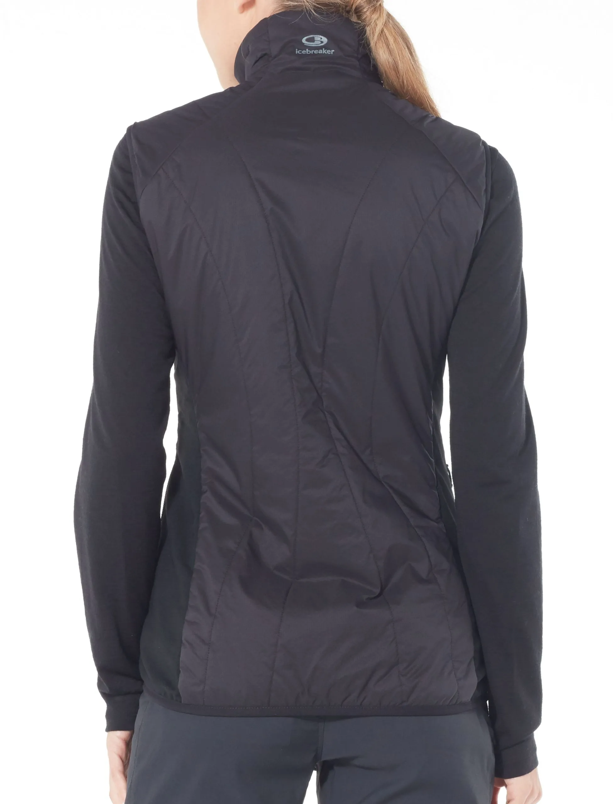 Icebreaker Hyperia Lite Hybrid Womens Vest - Black 3 Icebreaker Hyperia Lite Hybrid Womens Vest - Black - Image 3