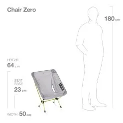 Helinox Chair Zero Folding Camp Chair -Trekking Tent Shop Helinox ChairZero Grey 05 a0ced4de 030f 4d65 8de8 c9d81b4f3cd8