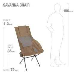 Helinox Savanna Folding Camp Chair -Trekking Tent Shop Helinox SavannaChair CoyoteTan 03