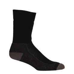 Icebreaker Hike+ Medium Crew Mens Socks -Trekking Tent Shop Icebreaker Hike Medium Crew Socks Black 02