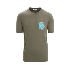 Icebreaker Tech Lite II Short Sleeve Mens T-Shirt - Earth -Trekking Tent Shop Icebreaker Tech Lite II SS Mens T Shirt Earth Loden 03