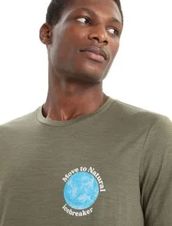 Icebreaker Tech Lite II Short Sleeve Mens T-Shirt - Earth -Trekking Tent Shop Icebreaker Tech Lite II SS Mens T Shirt Earth Loden 04
