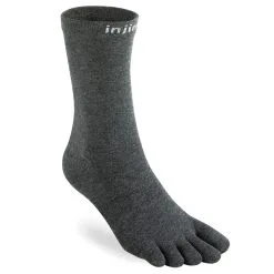 Injinji Liner 2.0 Lightweight Crew Hiking Socks - Black
