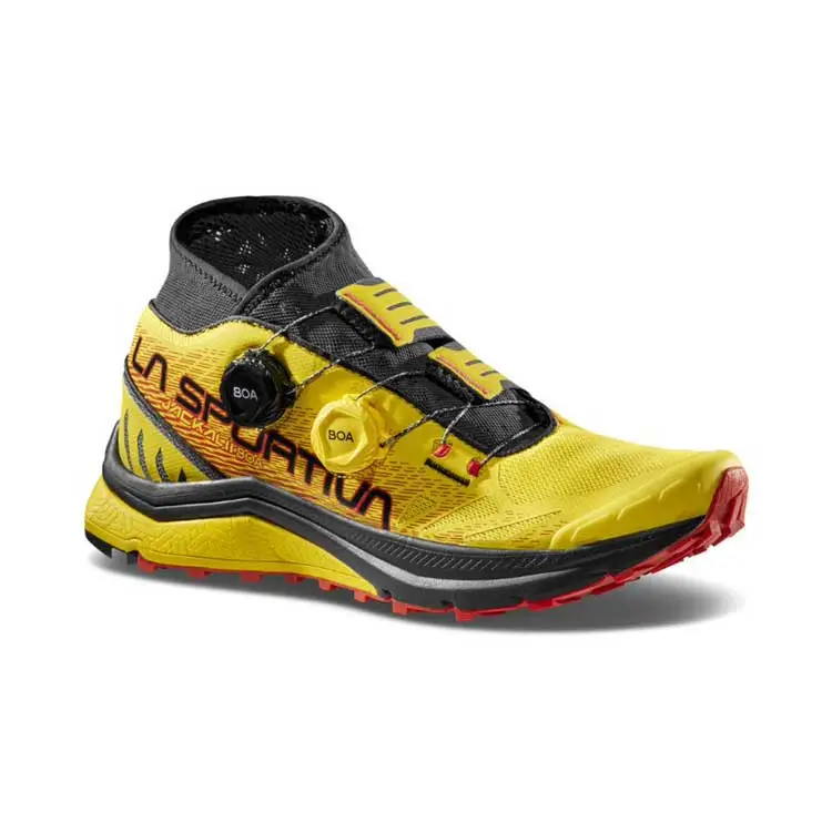 La Sportiva Jackal II Boa Mens Trail Running Shoe - Yellow/Black 1 La Sportiva Jackal II Boa Mens Trail Running Shoe - Yellow/Black