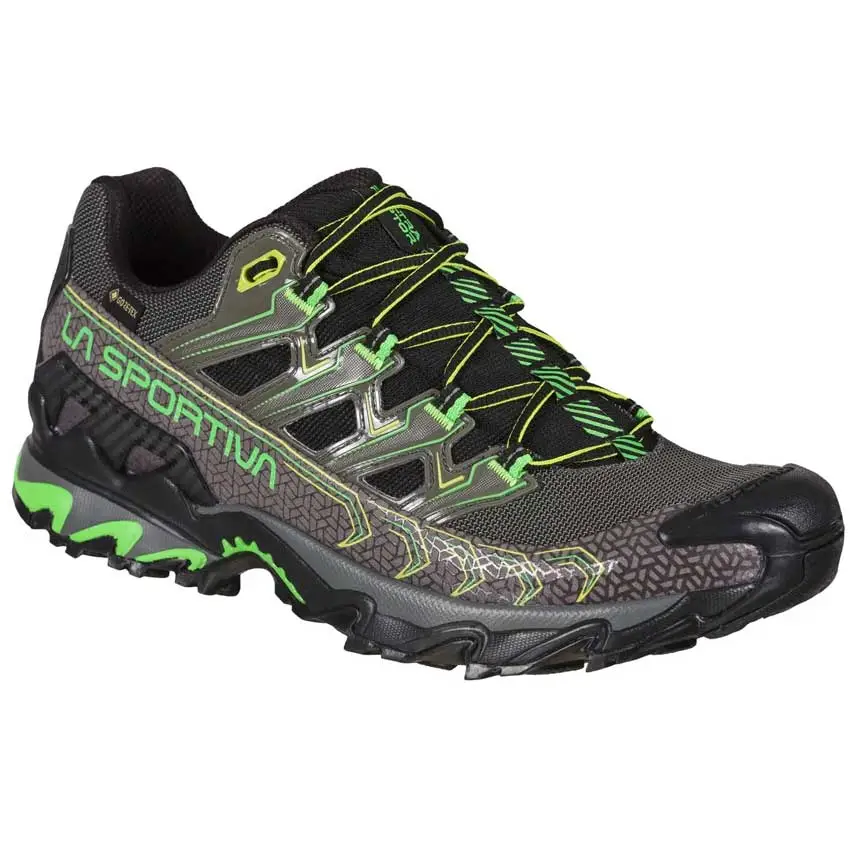 La Sportiva Ultra Raptor II GTX Mens Hiking Shoe - Metal/Flash Green 1 La Sportiva Ultra Raptor II GTX Mens Hiking Shoe - Metal/Flash Green
