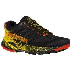 La Sportiva Akasha II Mens Trail Running Shoe - Black/Yellow -Trekking Tent Shop LaSportiva AkashaIIM Black Yellow 07