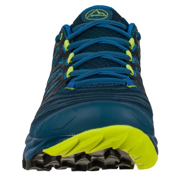 La Sportiva Akasha II Mens Trail Running Shoe - Storm Blue/Lime Punch 4 La Sportiva Akasha II Mens Trail Running Shoe - Storm Blue/Lime Punch - Image 4