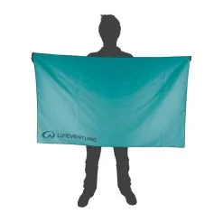 LifeVenture Recycled SoftFibre Trek Towel - Giant -Trekking Tent Shop LifeVenture Recycled SoftFibre Trek Towel Giant Teal 02