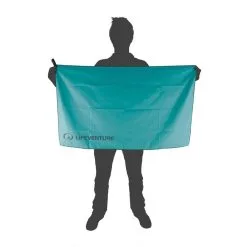 LifeVenture Recycled SoftFibre Trek Towel - Large -Trekking Tent Shop LifeVenture Recycled SoftFibre Trek Towel Large Teal 02