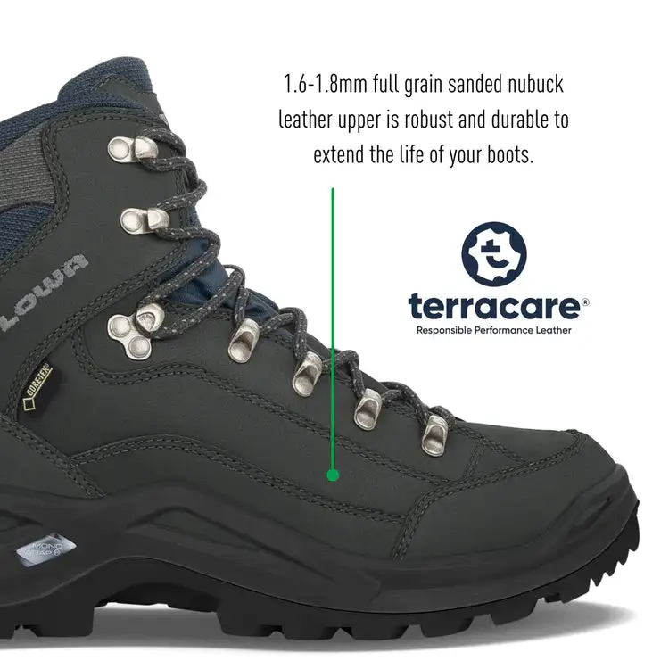 Lowa Renegade GTX MID Wide Mens Hiking Boot - Dark Grey 3 Lowa Renegade GTX MID Wide Mens Hiking Boot - Dark Grey - Image 3