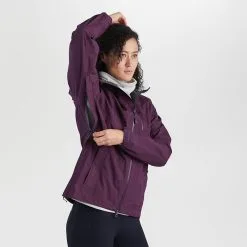 Outdoor Research Aspire Womens Waterproof Hooded Jacket 14 Outdoor Research Aspire Womens Waterproof Hooded Jacket -Trekking Tent Shop ORBlackberry 4 962350