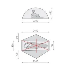 One Planet Goondie 1 Person Tent Mesh Inner Only -Trekking Tent Shop One Planet Goondie 1 Mesh Inner 03