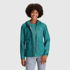 Outdoor Research Aspire Super Stretch Womens Waterproof Jacket -Trekking Tent Shop Outdoor Research Aspire Super Stretch Womens Jacket Tropical 04