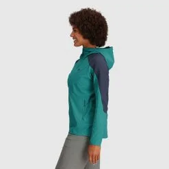 Outdoor Research Ferrosi Womens Hooded Jacket 10 Outdoor Research Ferrosi Womens Hooded Jacket -Trekking Tent Shop Outdoor Research Ferrosi Womens Hoodie Tropical Naval Blue 03