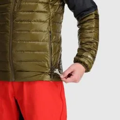 Outdoor Research Helium Down Hooded Mens Jacket -Trekking Tent Shop Outdoor Research Helium Down Hooded Jacket Detail 03