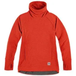 Outdoor Research Trail Mix Cowl Womens Fleece Pullover -Trekking Tent Shop Outdoor Research Trail Mix Cowl Womens Pullover Cranberry 04