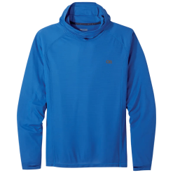 Outdoor Research Echo Mens Long Sleeve Hooded Top -Trekking Tent Shop OutdoorResearch EchoMensLongSleeveHoodedTop ClassicBlue 352974