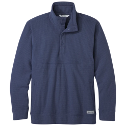 Outdoor Research Trail Mix Snap Pullover II Mens Top -Trekking Tent Shop OutdoorResearch TrailMixSnapPulloverII NavalBlue