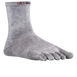 Injinji Liner Crew Hiking Socks - Grey