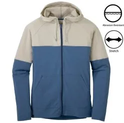Outdoor Research Fifth Force Mens Hooded Zipped Top - Dusk/Cairn -Trekking Tent Shop POS ORFifthForceHoody