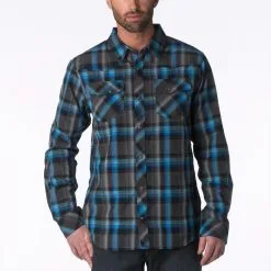 PrAna Holdstad Mens Long Sleeve Shirt - Charcoal