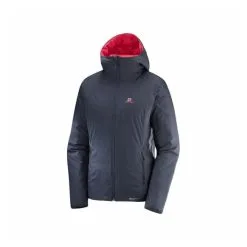 Salomon Drifter Loft Womens Insulated Hooded Jacket - Graphite/Hibiscus -Trekking Tent Shop Salomon Drifter Loft Womens Insulated Hooded Jacket Graphite Hibiscus 981335