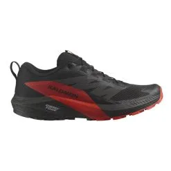 Salomon Sense Ride 5 Mens Trail Running Shoes - Black/Fiery Red -Trekking Tent Shop Salomon Sense Ride 5 Mens Black Red 01