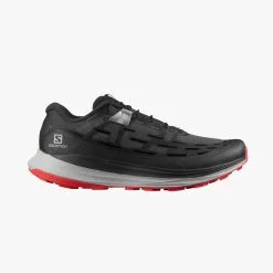 Salomon Ultra Glide Mens Trail Running Shoe - Black/Alloy/Goji Berry -Trekking Tent Shop Salomon UltraGlideMensTrailRunningShoes Black Alloy GojiBerry 01 676046