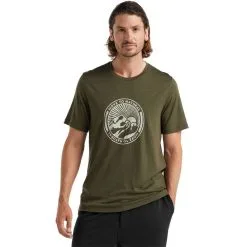 Icebreaker Tech Lite II Short Sleeve Mens T-Shirt - Move To Natural Mountain