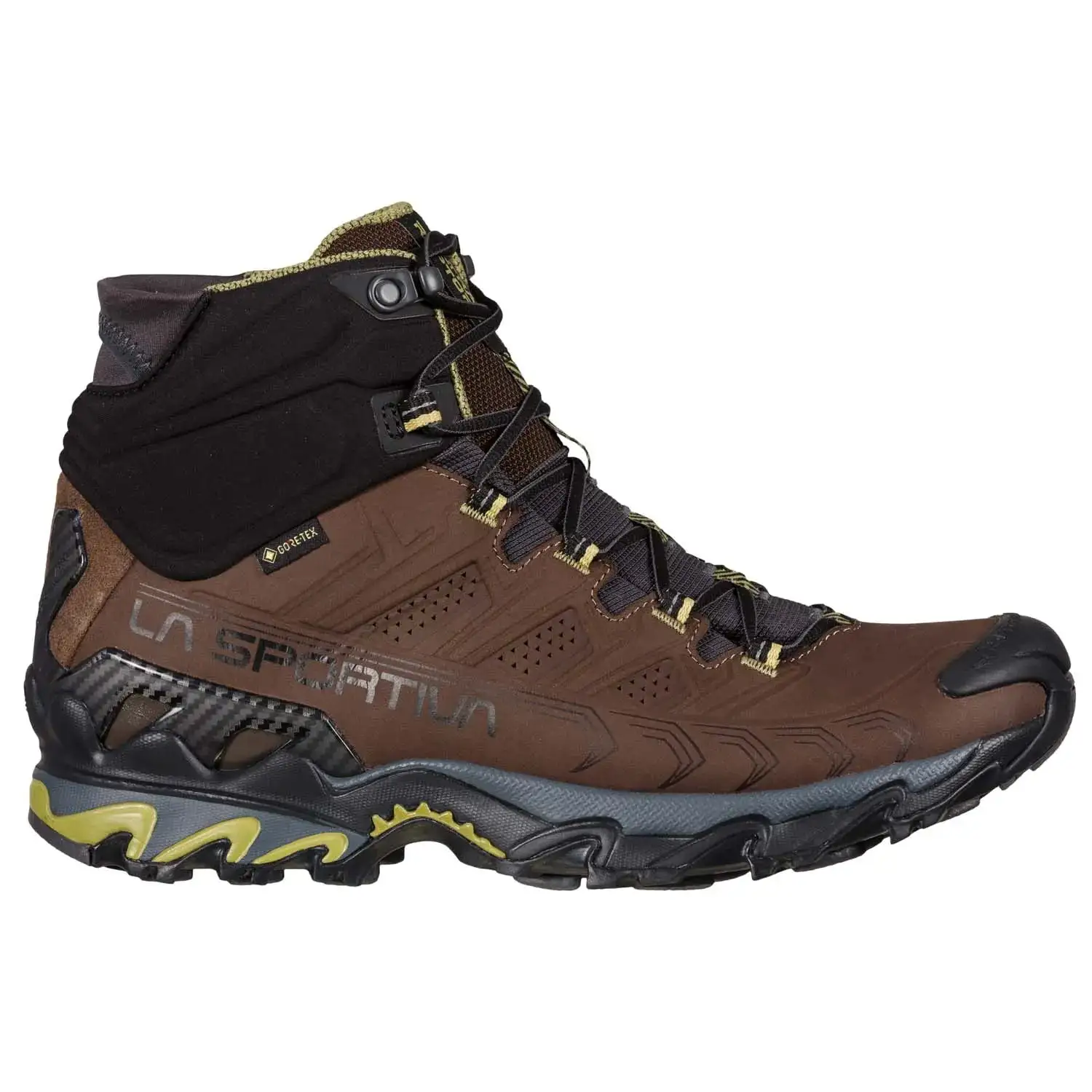La Sportiva Ultra Raptor II Mid Leather Wide GTX Mens Hiking Boot - Chocolate/Cedar 2 La Sportiva Ultra Raptor II Mid Leather Wide GTX Mens Hiking Boot - Chocolate/Cedar - Image 2