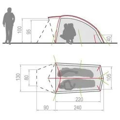 Vaude Hogan UL 2 Person Tent -Trekking Tent Shop Vaude Hogan UL 2P Tent Orange 02