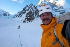 Outdoor Research Helium AscentShell Mens Waterproof Hooded Jacket -Trekking Tent Shop Zimmerman K2 Editorial Images 229 2