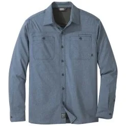 Outdoor Research Wayward Mens Long Sleeve - Steel Blue