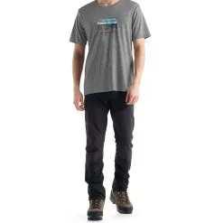 Icebreaker Tech Lite II Short Sleeve Mens T-Shirt - Trailhead -Trekking Tent Shop tshirtgrey3 676579